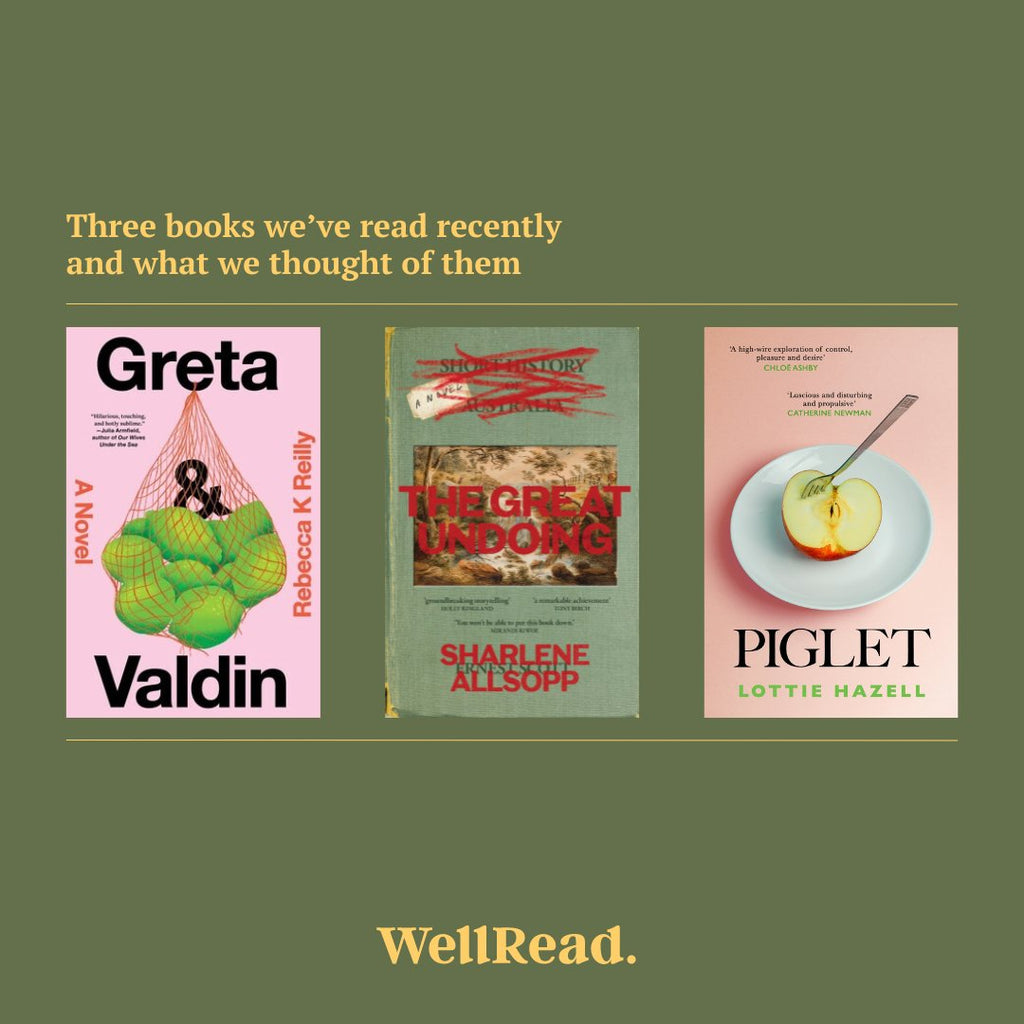Three books we've read recently and what we thought of them
