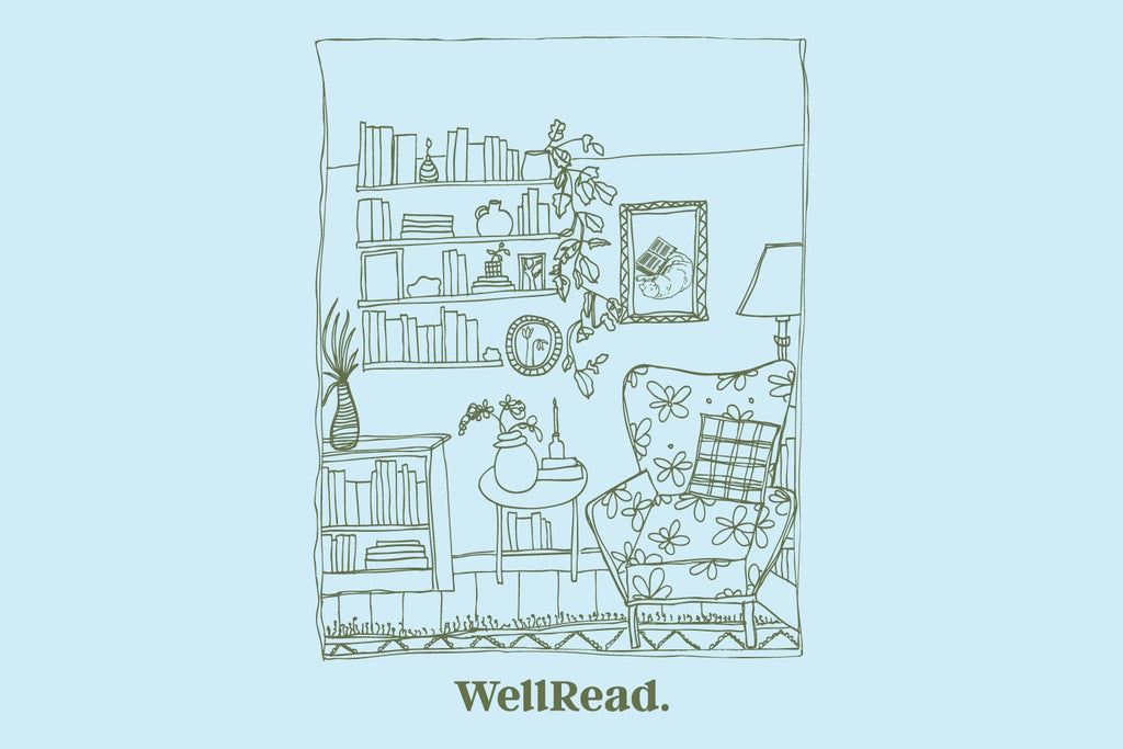 WellRead Illustrated Reading Nook Tote Bag - WellRead - Gifts / Pre - Paid - 